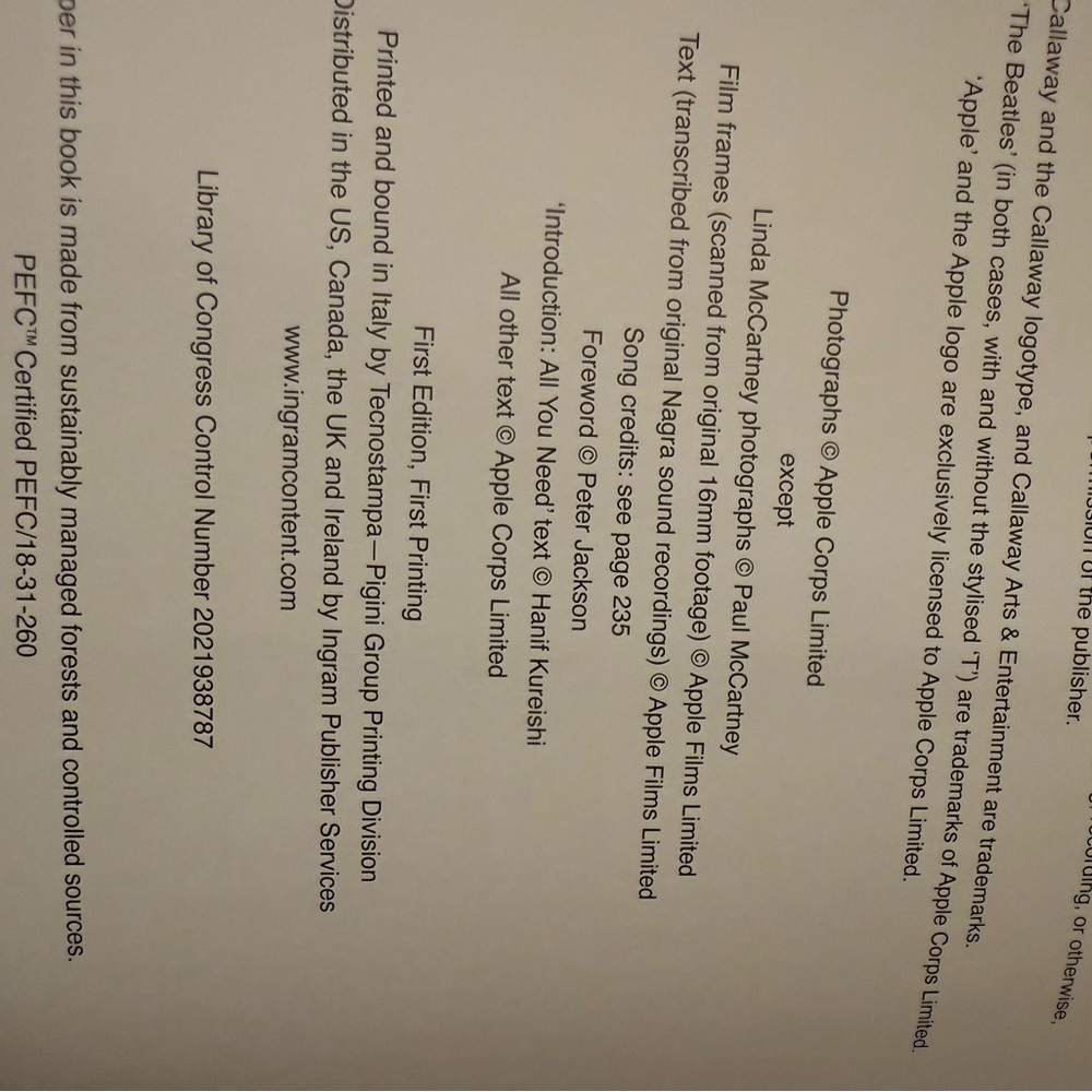 The Beatles 'Get Back' Book First Edition First Printing Good Condition - Picture 2 of 6
